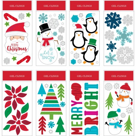 Impact Innovations IG Design Multicolored Christmas Window Clings 2.2 in. IG140739